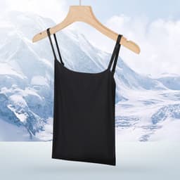 image-Summer thin shoulder strap ice silk vest female with anti-glare bottoming sling underwear wearing sexy sling