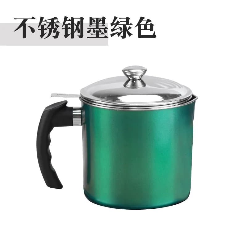 image-304 stainless oil filter pot food-grade oil pouring bottle Japanese-style with cover filter leak-proof oil tank filter oil pot oil storage tank