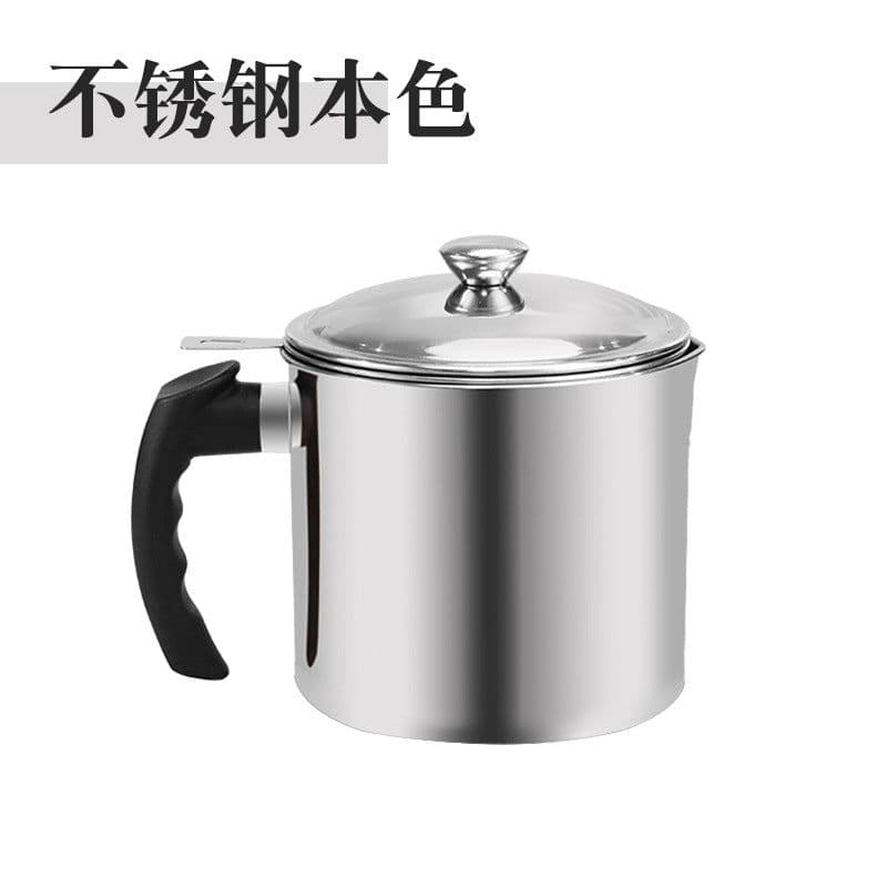 image-304 stainless oil filter pot food-grade oil pouring bottle Japanese-style with cover filter leak-proof oil tank filter oil pot oil storage tank