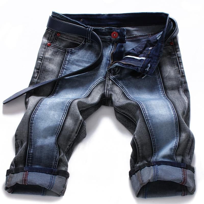 image-New stretch pants for men light blue summer men's jeans men's jeans