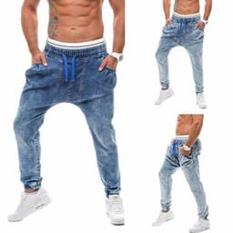 image-2019 Spring And Autumn Hot Sale Men's Trousers Harem Pants Jeans