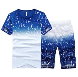 image-Tracksuit Male 2020 Men Clothing Sportswear Set Fitness Summer Print