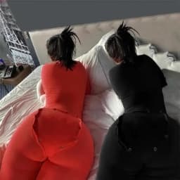 image-Designer Women Autumn And Winter Home Wear Long Sleeve Trousers With