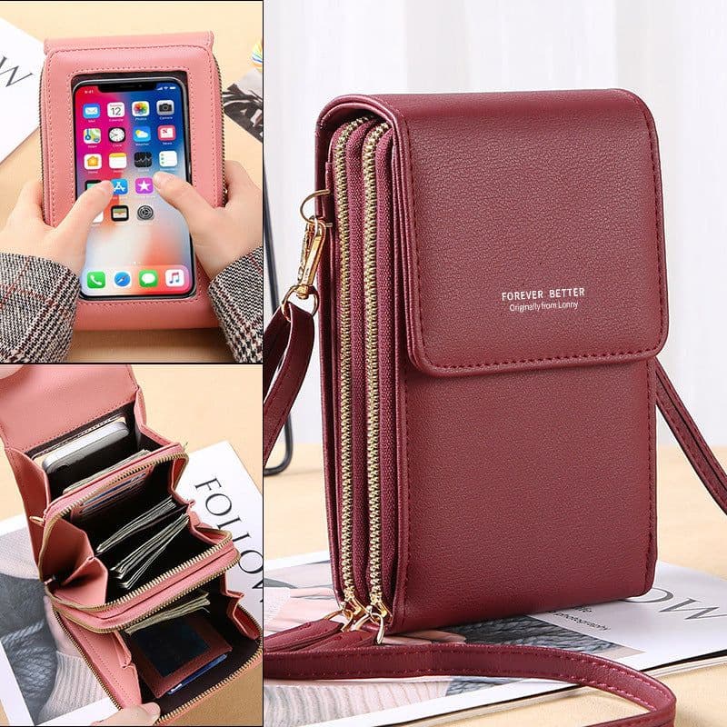 image-2022 new mobile phone bag fashion bag female Korean version messenger shoulder bag multifunctional mini girl daily bag