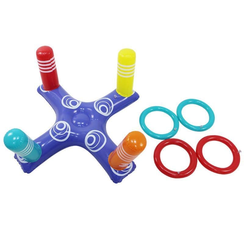 image-Inflatable cross ferrule PVC inflatable floating row water entertainment interactive game outdoor play inflatable toys