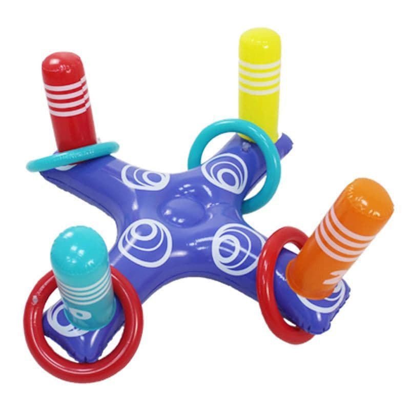 image-Inflatable cross ferrule PVC inflatable floating row water entertainment interactive game outdoor play inflatable toys