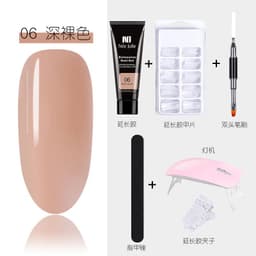 image-15ml Nail Extension Glue Set Nail Mold Double-ended Brush Nail Crystal Extension Glue Set Nail Polish Glue Set