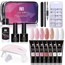 image-15ml Nail Extension Glue Set Nail Mold Double-ended Brush Nail Crystal Extension Glue Set Nail Polish Glue Set