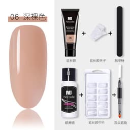 image-15ml Nail Extension Glue Set Nail Mold Double-ended Brush Nail Crystal Extension Glue Set Nail Polish Glue Set
