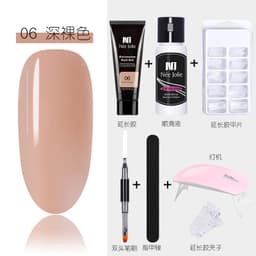 image-15ml Nail Extension Glue Set Nail Mold Double-ended Brush Nail Crystal Extension Glue Set Nail Polish Glue Set
