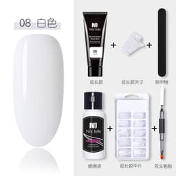 image-15ml Nail Extension Glue Set Nail Mold Double-ended Brush Nail Crystal Extension Glue Set Nail Polish Glue Set