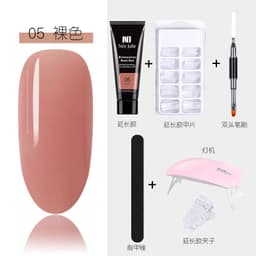 image-15ml Nail Extension Glue Set Nail Mold Double-ended Brush Nail Crystal Extension Glue Set Nail Polish Glue Set