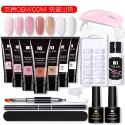 image-15ml Nail Extension Glue Set Nail Mold Double-ended Brush Nail Crystal Extension Glue Set Nail Polish Glue Set