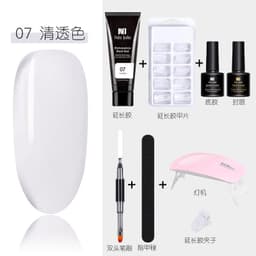image-15ml Nail Extension Glue Set Nail Mold Double-ended Brush Nail Crystal Extension Glue Set Nail Polish Glue Set
