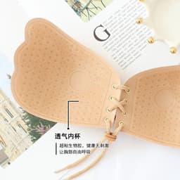 image-Lala goddess invisible chest paste wedding dress gathered non-slip on the support oversized breast breast bra wholesale one piece on behalf of