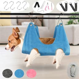 image-Dog Cat Hammock Pet Nail Trimming Small and Medium Cat and Dog Absorbent Grooming Hammock