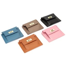 image-Leather wallet card bag all-in-one bag women's short leather palm pattern simple coin purse 2022 new small wallet