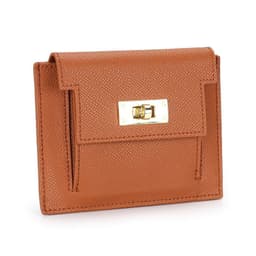 image-Leather wallet card bag all-in-one bag women's short leather palm pattern simple coin purse 2022 new small wallet