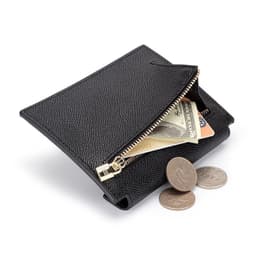 image-Leather wallet card bag all-in-one bag women's short leather palm pattern simple coin purse 2022 new small wallet