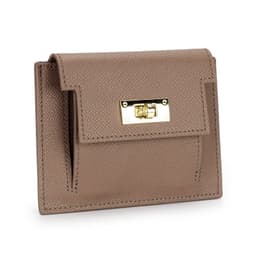 image-Leather wallet card bag all-in-one bag women's short leather palm pattern simple coin purse 2022 new small wallet