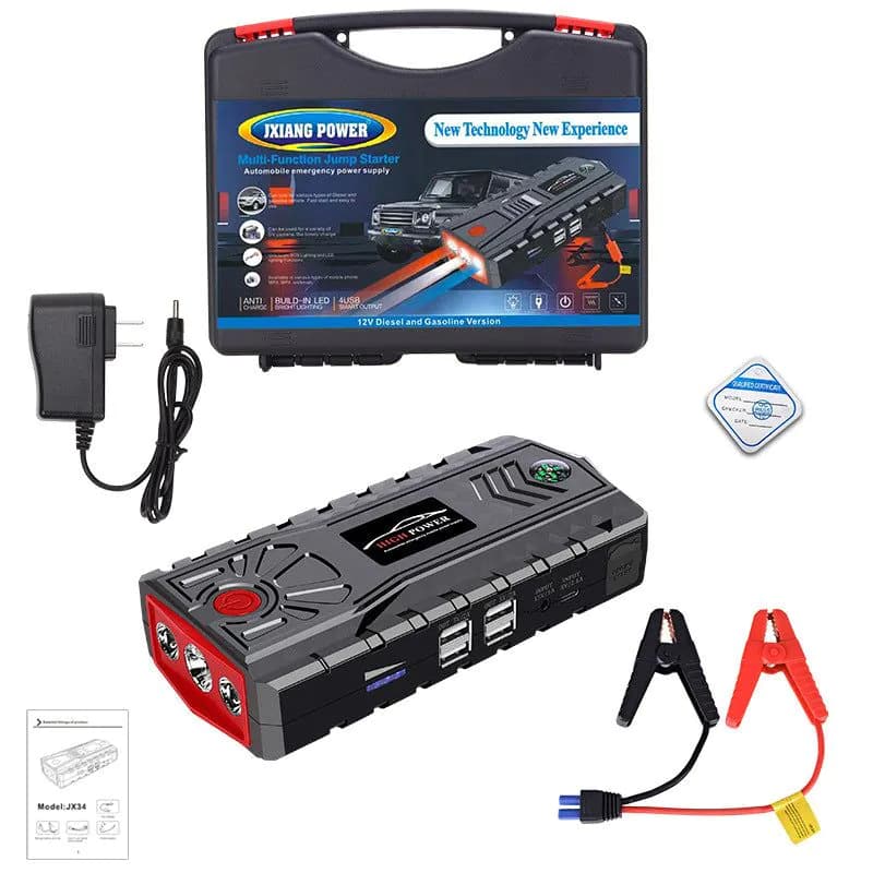 image-Portable car emergency start power supply 12V power bank car backup power supply private model