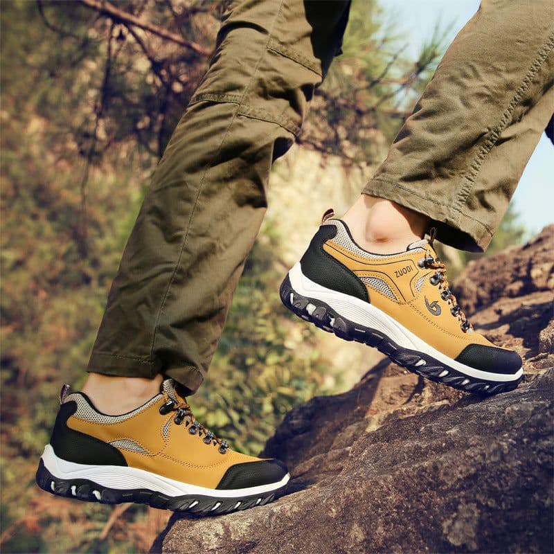 image-Spring and autumn popular cross-border large size outdoor hiking shoes men's non-slip travel shoes outdoor adventure camping hiking shoes men