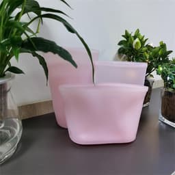 image-Spot manufacturers food grade silicone fresh-keeping bag refrigerator frozen food storage bag self-sealing zipper sealed food