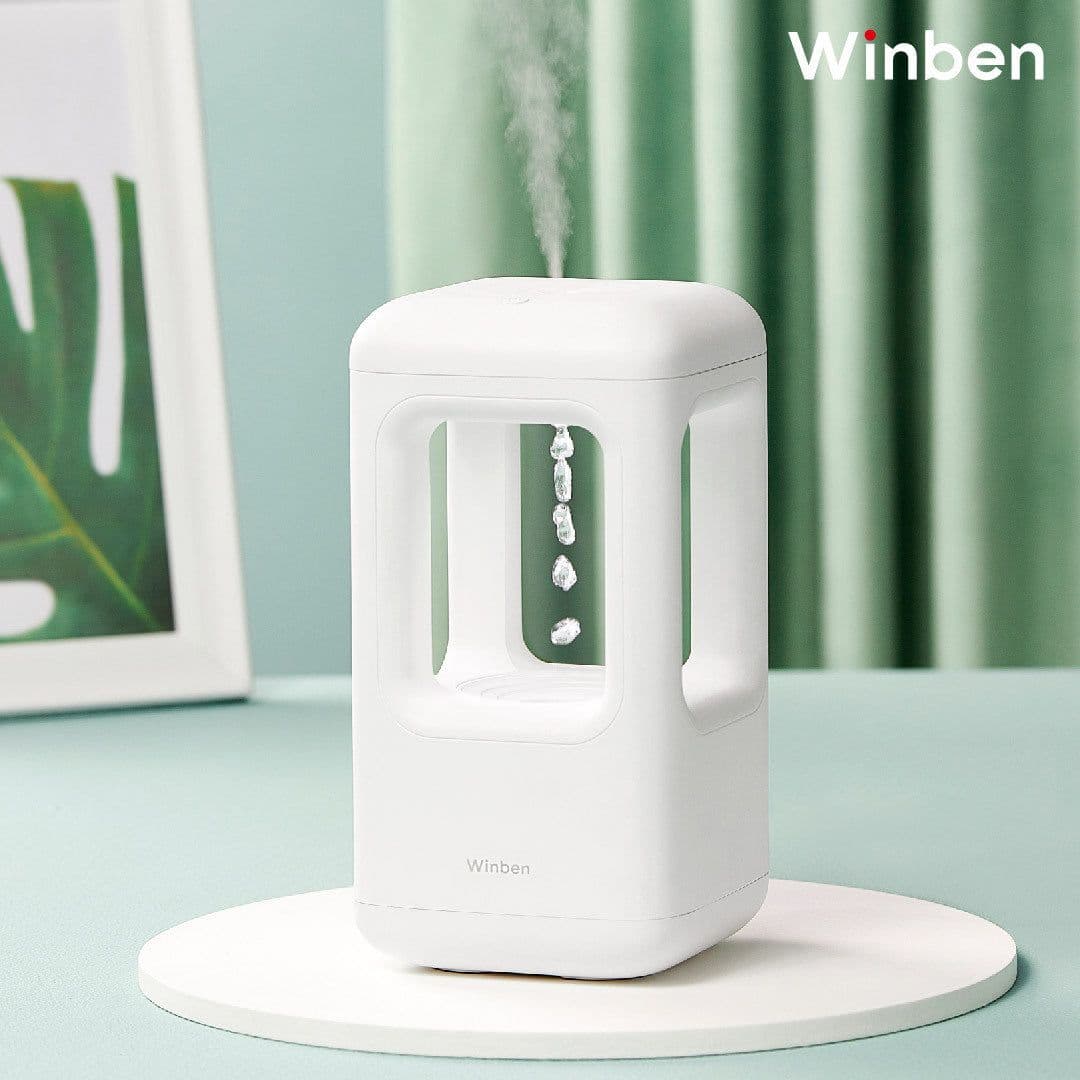 image-Winben Weiben anti-gravity water droplet humidifier home atmosphere lamp water droplet backflow camping equipment atomizer