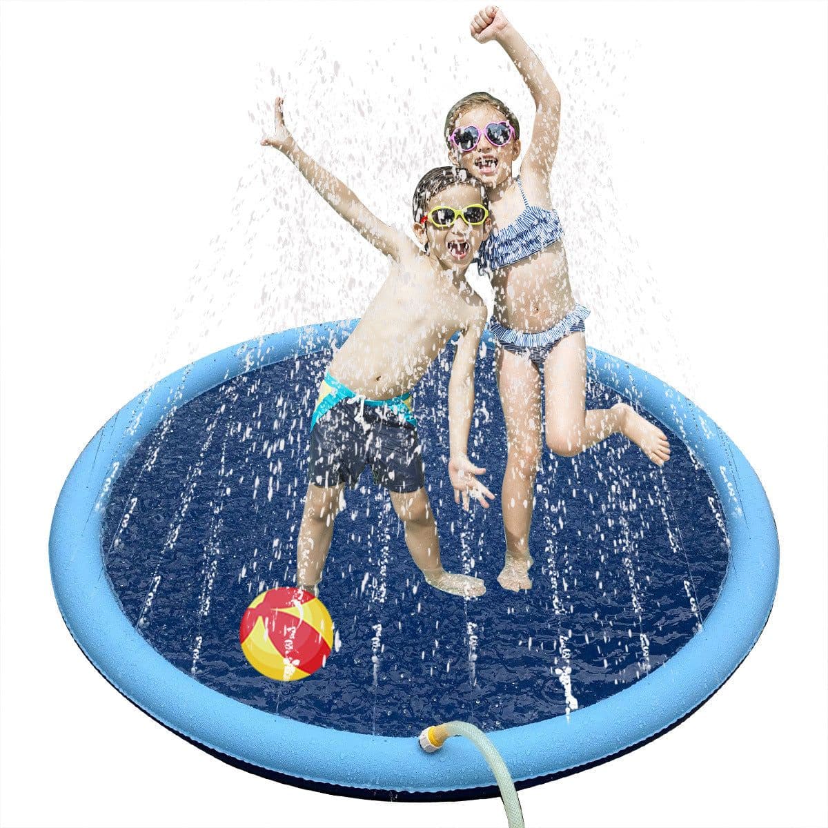 image-Pet bath tub dog swimming pool large dog bath tub paddling pool folding bath tub pet spray pad