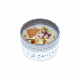 image-Aromatherapy candles Crystal stone dried flower candles Silver tin candles Hotel wedding souvenir candles
