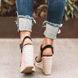 image-Best selling European and American foreign trade 2021wish Amazon AliExpress new high-heeled wedge hemp rope platform sandals for women