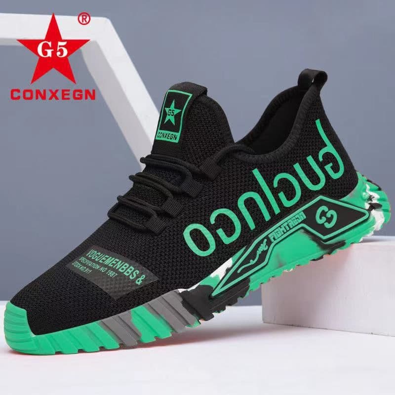 image-Men's Shoes Spring 2022 New Sports Shoes Men's Trend Casual All-match Breathable Junior High School Students Running Men's Shoes