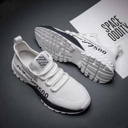 image-Men's Shoes Spring 2022 New Sports Shoes Men's Trend Casual All-match Breathable Junior High School Students Running Men's Shoes