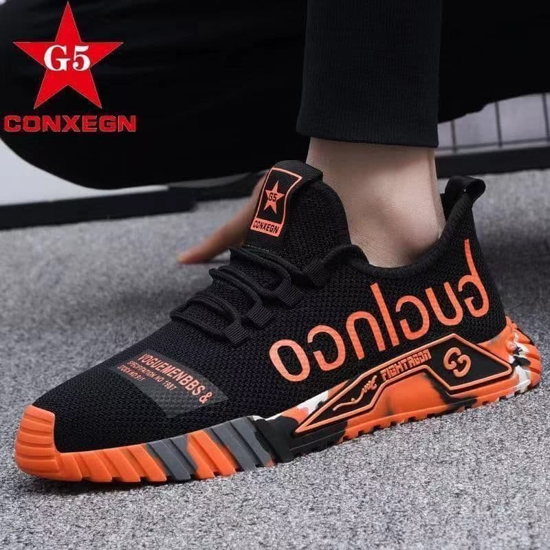 image-Men's Shoes Spring 2022 New Sports Shoes Men's Trend Casual All-match Breathable Junior High School Students Running Men's Shoes