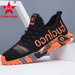 image-Men's Shoes Spring 2022 New Sports Shoes Men's Trend Casual All-match Breathable Junior High School Students Running Men's Shoes