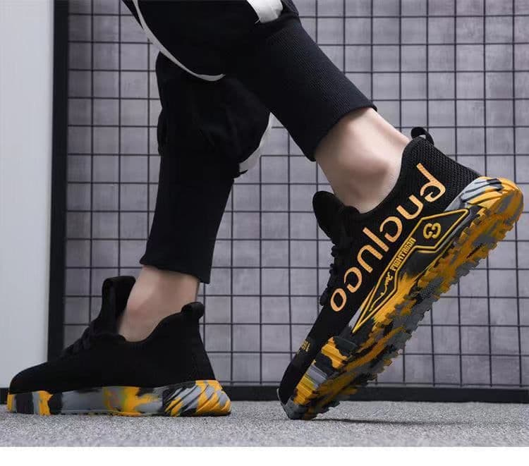 image-Men's Shoes Spring 2022 New Sports Shoes Men's Trend Casual All-match Breathable Junior High School Students Running Men's Shoes