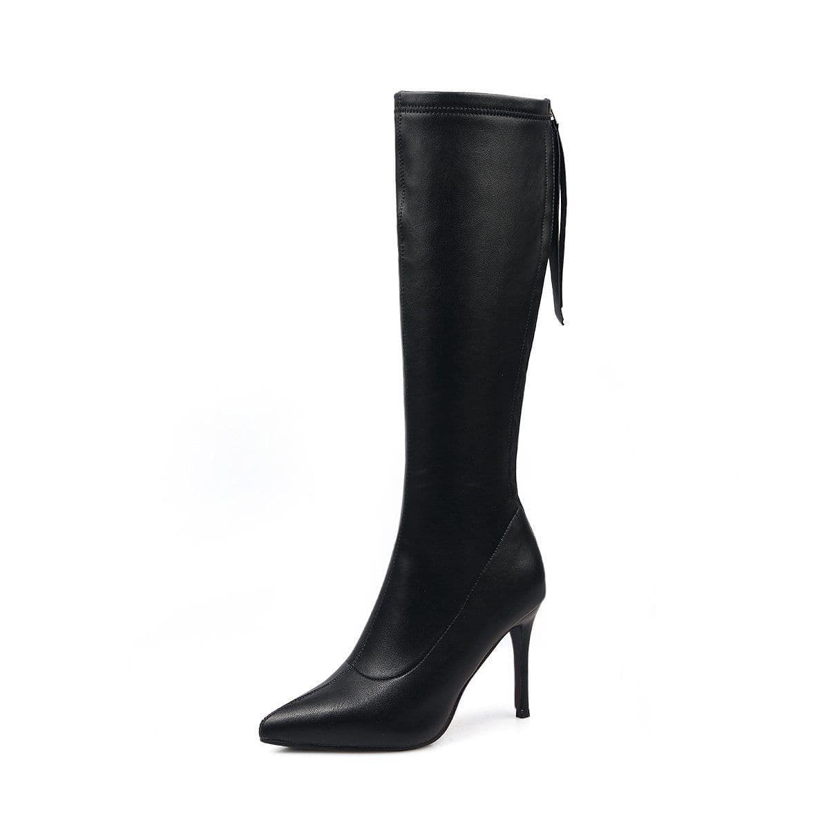 image-Slender legs are thin and sexy pointed high boots 2020 autumn and winter new stiletto high-heeled boots women's net red elastic boots