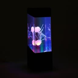 image-Jellyfish Aquarium Colorful Color Changing Electronic Pet Simulation Fish Tank Creative Home Gift Toys Ornamental
