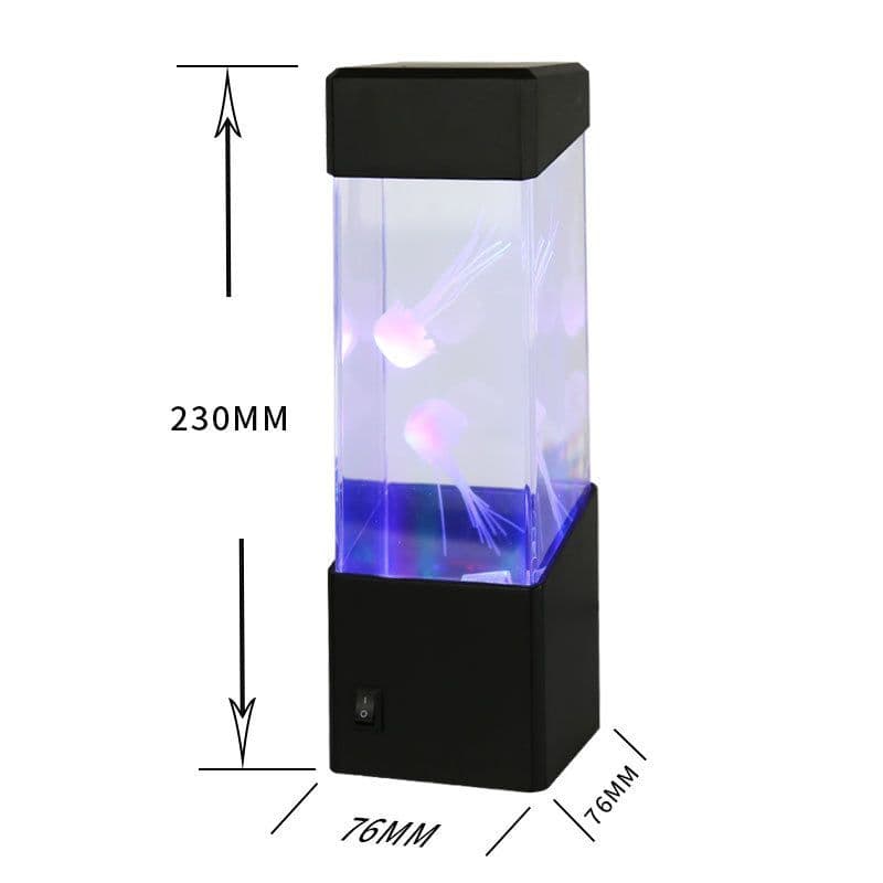 image-Jellyfish Aquarium Colorful Color Changing Electronic Pet Simulation Fish Tank Creative Home Gift Toys Ornamental