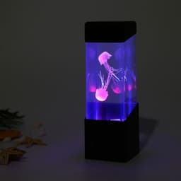 image-Jellyfish Aquarium Colorful Color Changing Electronic Pet Simulation Fish Tank Creative Home Gift Toys Ornamental