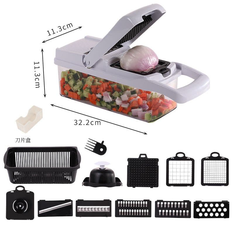 image-Factory direct supply simple multi-purpose kitchen vegetable and fruit dicing processing multiple functions convenient vegetable cutting machine