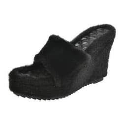 image-Cross-border foreign trade 2021 autumn new wool slippers flat wedge slippers European and American fashion outdoor women's shoes spot