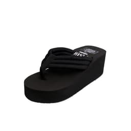 image-2018 summer sandals and slippers ladies sequined flip-flops women's thick bottom wedge heel non-slip beach shoes platform shoes Korean version