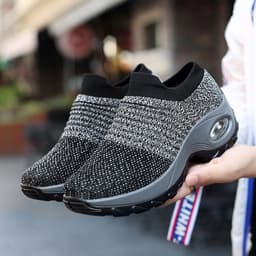 image-1839 autumn women's shoes sports shoes women's travel hiking shoes leisure heightening air cushion outdoor shoes rocking shoes