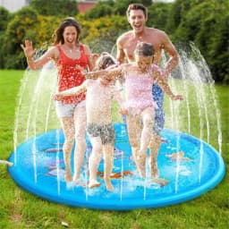 image-170CM outdoor lawn spray pad children play game pad spray pool baby toy water pad spray pool