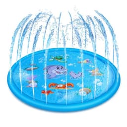image-170CM outdoor lawn spray pad children play game pad spray pool baby toy water pad spray pool