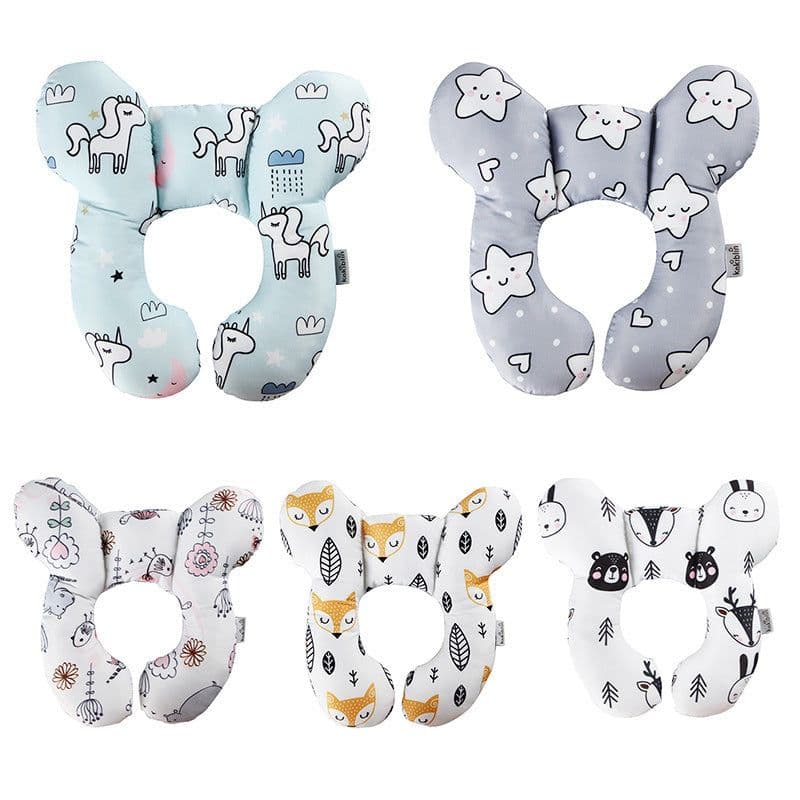 image-Baby head protector U-shaped pillow stroller fixed head pillow car seat sleep protection head and neck pillow wholesale