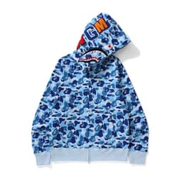image-3D printing cross-border European and American new trendy brand shark head camouflage printing men and women couples all-match wholesale zipper to the end