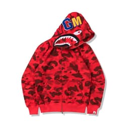 image-3D printing cross-border European and American new trendy brand shark head camouflage printing men and women couples all-match wholesale zipper to the end