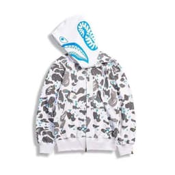 image-3D printing cross-border European and American new trendy brand shark head camouflage printing men and women couples all-match wholesale zipper to the end